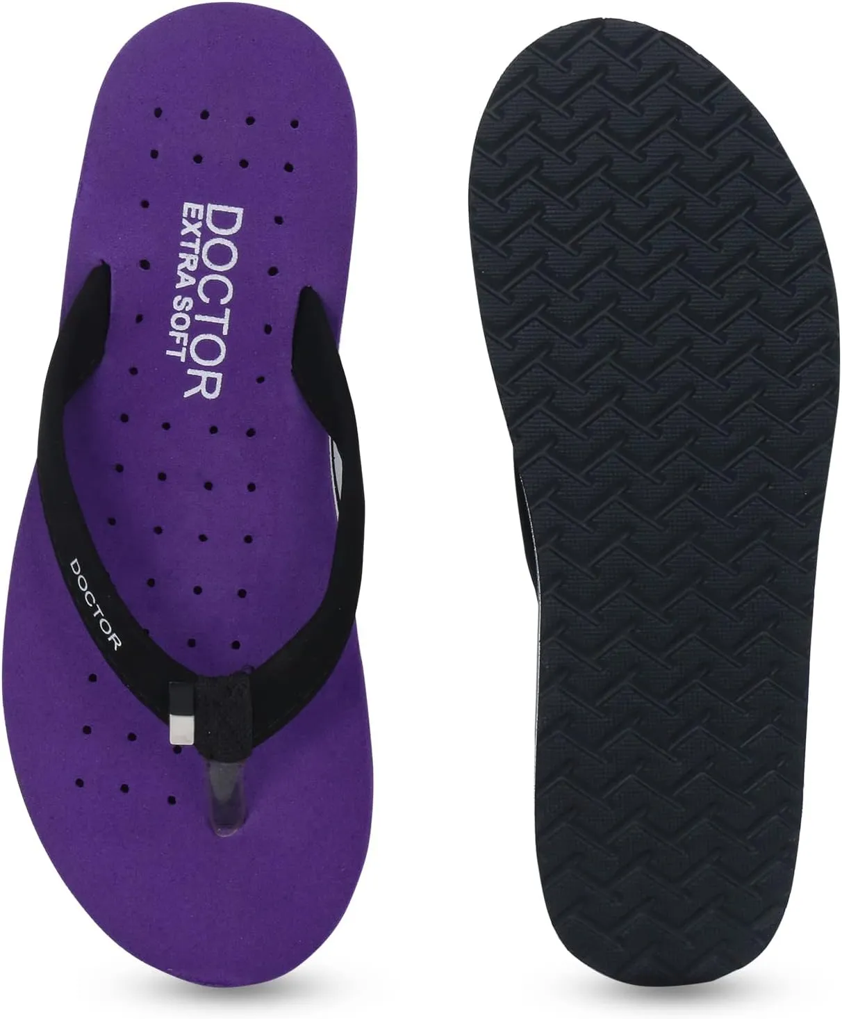 House Slipper for Women's Care Dr Orthopaedic Super Comfort Fitting Flat Cushion Chappal Flip-Flop for Ladies and Girl’s OR-D-19