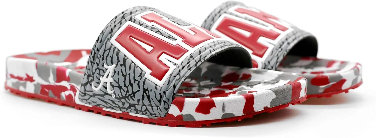 Hype NCAA Team Graphic and Color Unisex Quick Dry Slydr Sandal