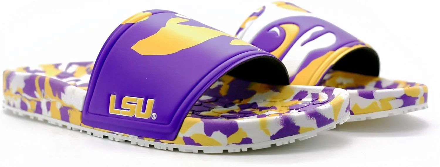 Hype NCAA Team Graphic and Color Unisex Quick Dry Slydr Sandal