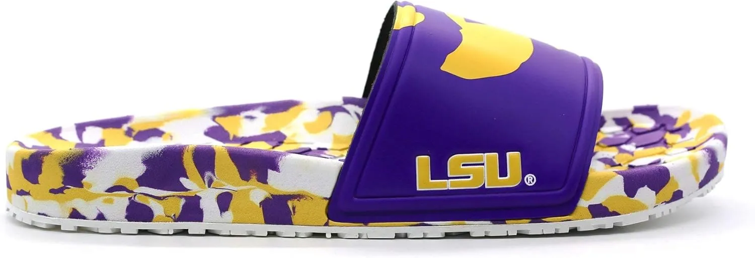 Hype NCAA Team Graphic and Color Unisex Quick Dry Slydr Sandal