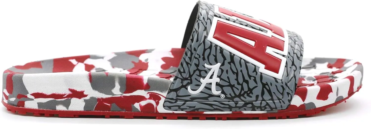 Hype NCAA Team Graphic and Color Unisex Quick Dry Slydr Sandal