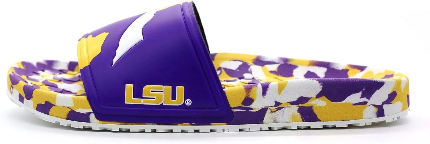 Hype NCAA Team Graphic and Color Unisex Quick Dry Slydr Sandal