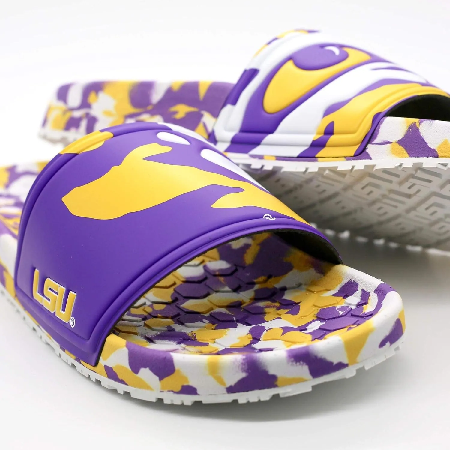 Hype NCAA Team Graphic and Color Unisex Quick Dry Slydr Sandal