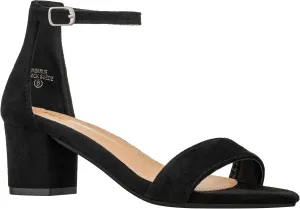ILLUDE Women's Open Toe Ankle Strap Low Block Chunky Heels Sandals Party Dress Pumps Shoes