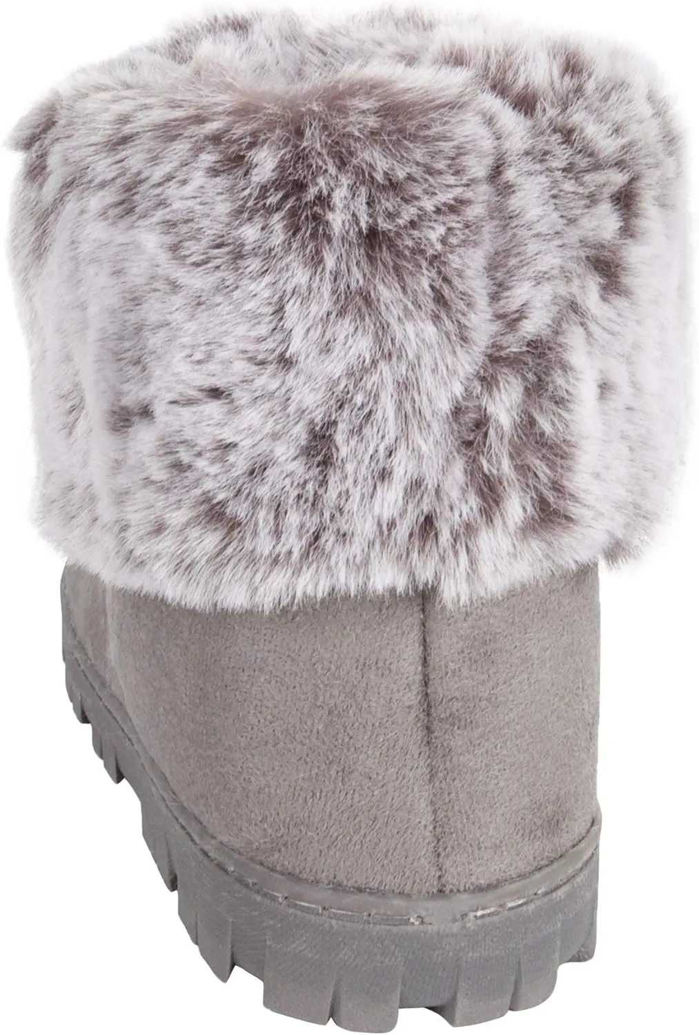 Jessica Simpson Women's and Girls Microsuede Super Soft Bootie Slippers with Indoor Outdoor Sole- Mommy & Me Set Options