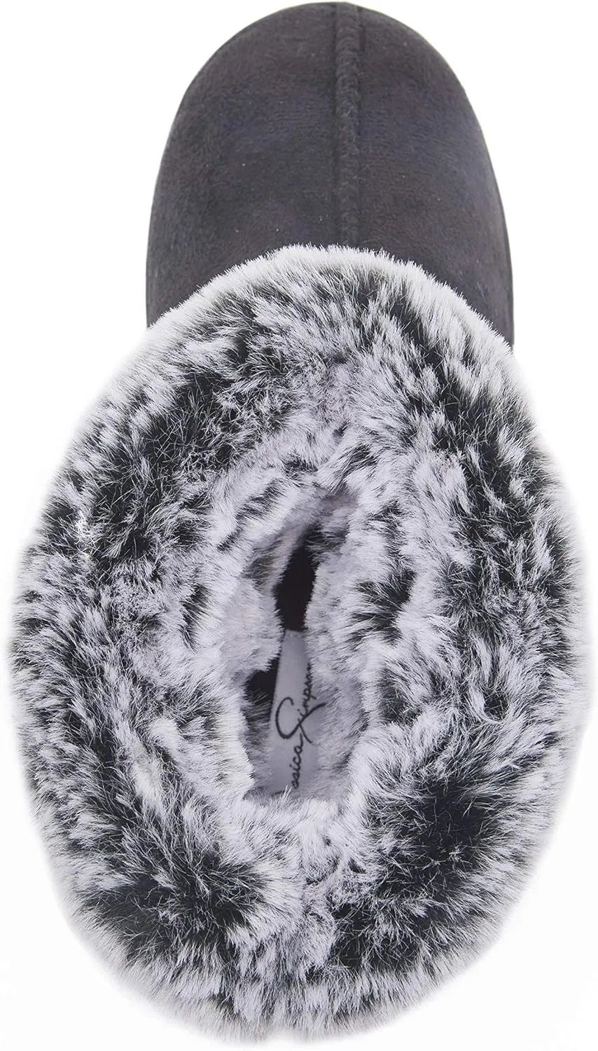 Jessica Simpson Women's and Girls Microsuede Super Soft Bootie Slippers with Indoor Outdoor Sole- Mommy & Me Set Options