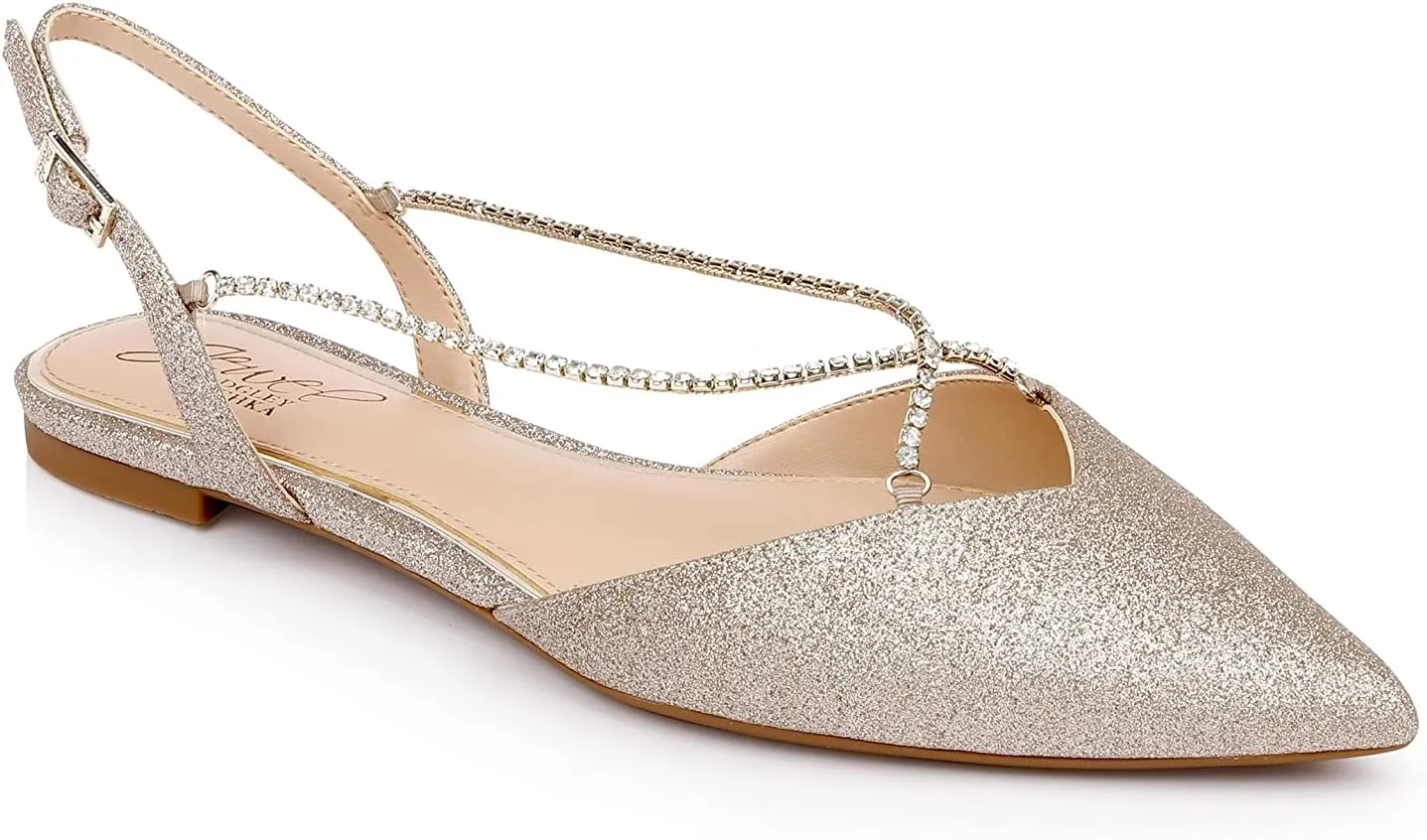Jewel Badgley Mischka Alanna Ballet Flats
