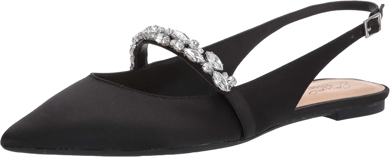 Jewel Badgley Mischka Bambi Pointed Toe Sling Back