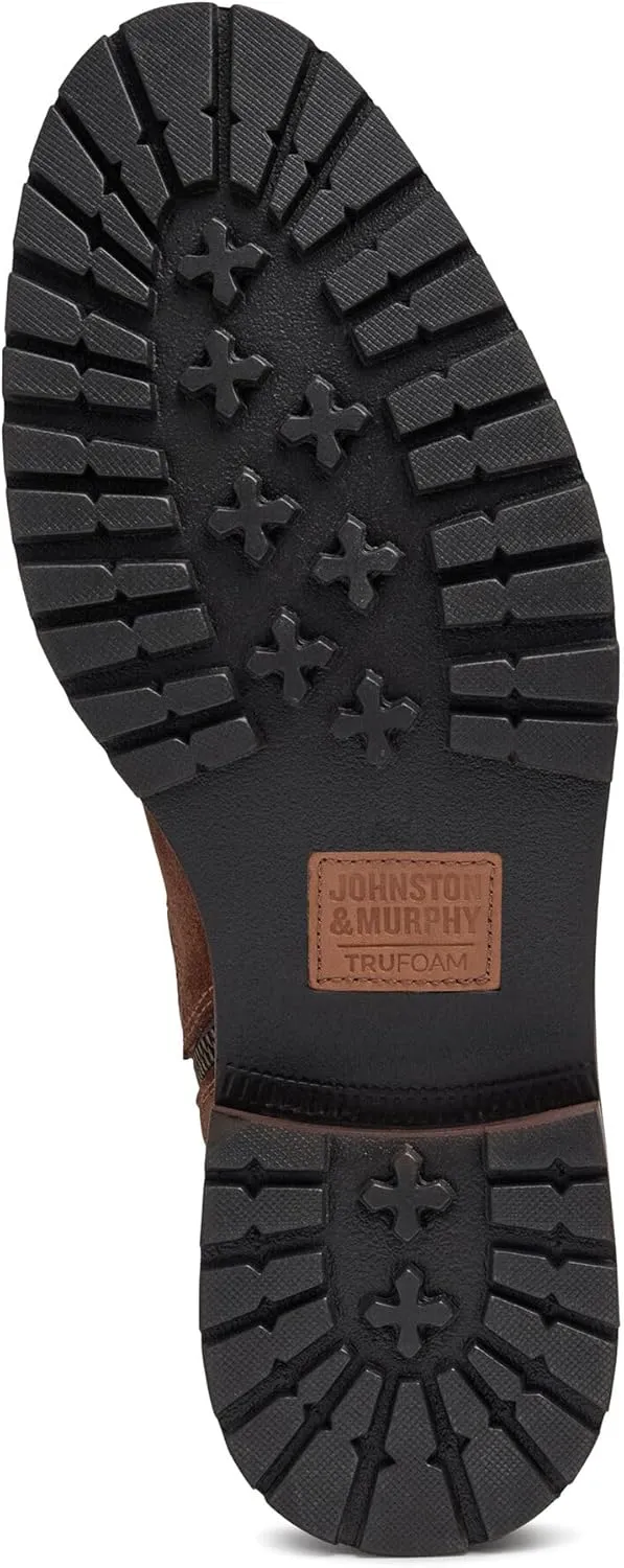 Johnston & Murphy Barrett Plain Toe Zip Boot – Classic Mens Ankle Boots, Leather Casual Boots for Men