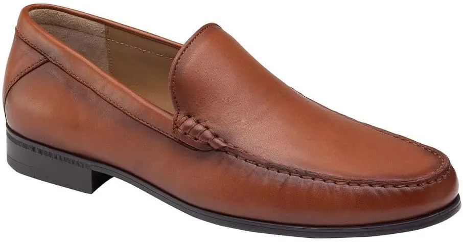 Johnston & Murphy Hawkins Venetian Cognac Glove Leather 9 M (D)