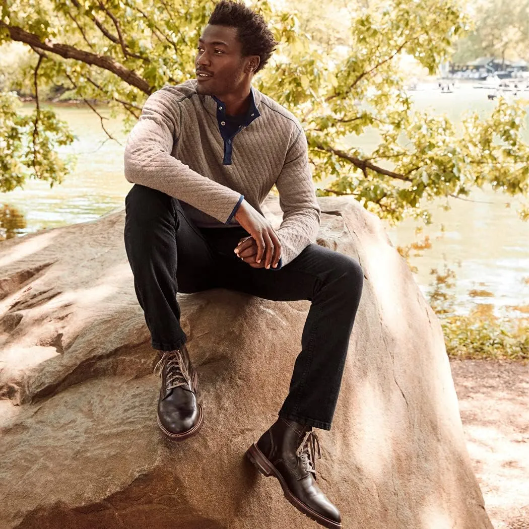 Johnston & Murphy Men’s Barrett Plain Toe Boot | Full-Grain Leather or Suede | Advanced Cushioning | Tonal & Heathered Laces | Superior Comfort