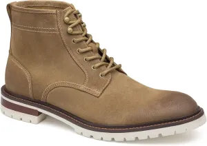 Johnston & Murphy Men’s Barrett Plain Toe Boot | Full-Grain Leather or Suede | Advanced Cushioning | Tonal & Heathered Laces | Superior Comfort