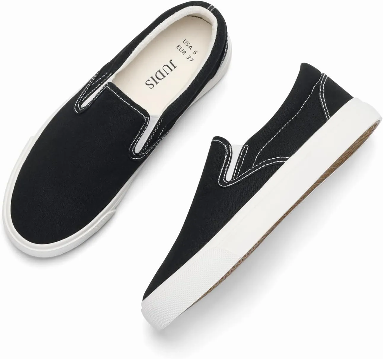 JUDIS Women’s Slip on Canvas Shoes Classic Sneakers Loafers Shoes Casual Fashion Shoes