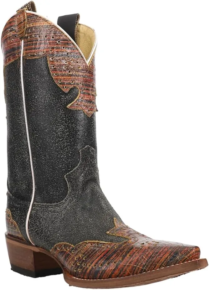 Justin Women's Vera Wingtip Western Boot Snip Toe - L4455
