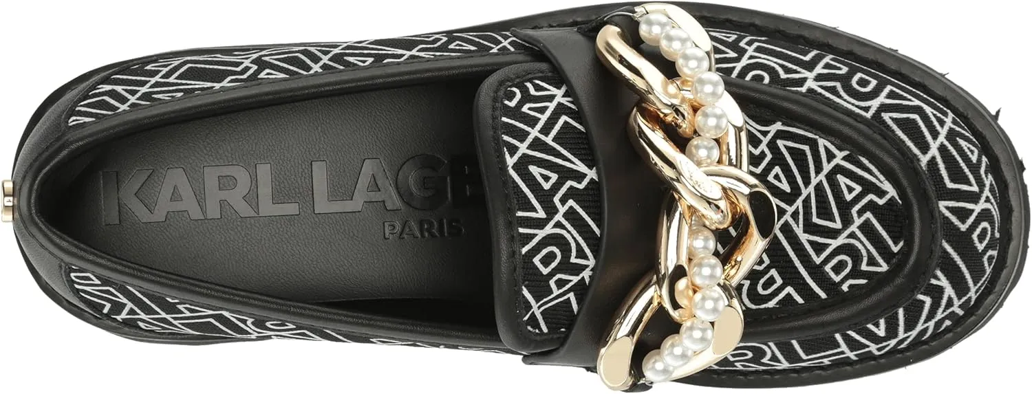 KARL LAGERFELD womens Slip on Embellished Gemsy Loafer