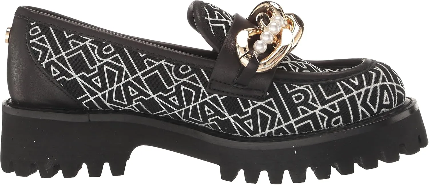 KARL LAGERFELD womens Slip on Embellished Gemsy Loafer