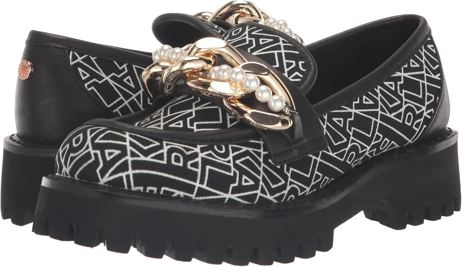KARL LAGERFELD womens Slip on Embellished Gemsy Loafer