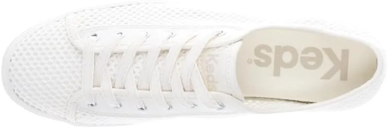 Keds Womens Triple Kick Lace Up Platform Sneakers Shoes Casual - Beige