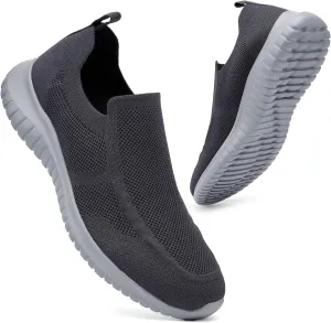 konhill Men's Breathable Tennis Shoes - Slip on Walking Casual Athletic Sneakers Shoes