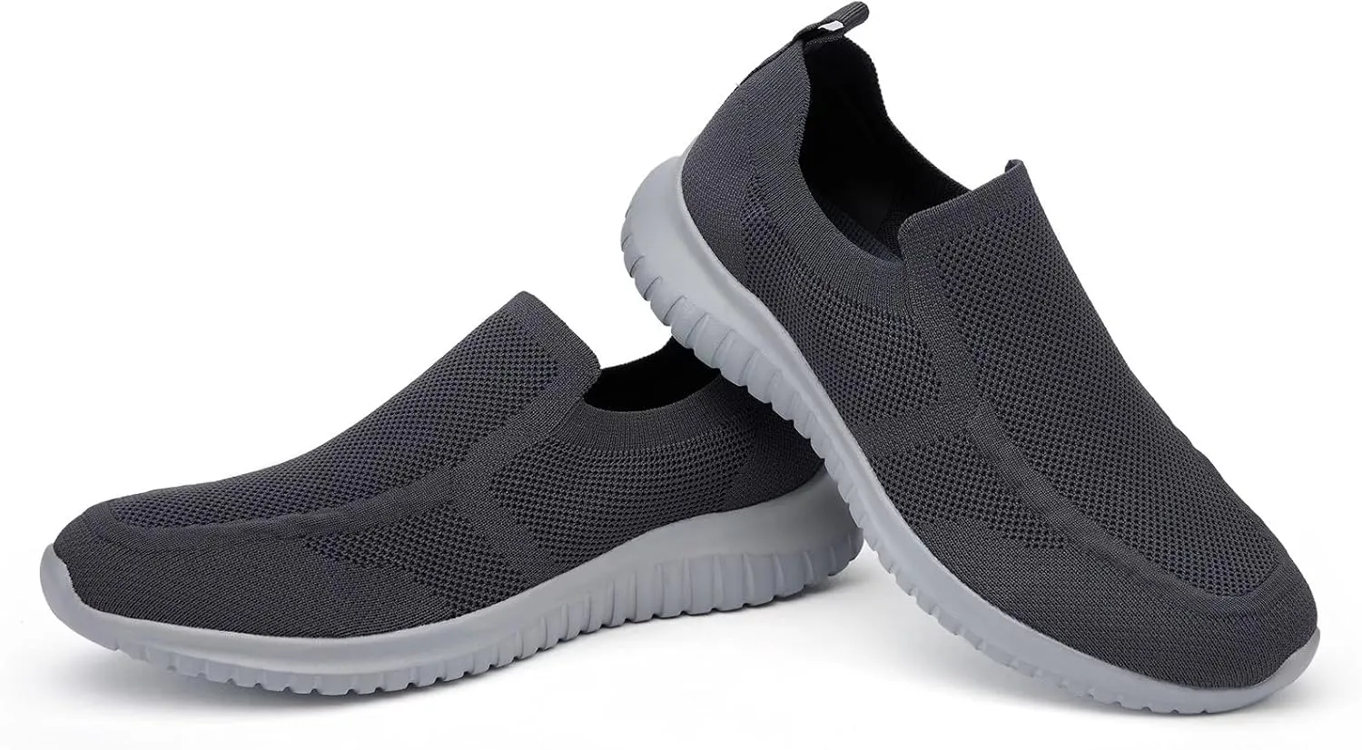 konhill Men's Breathable Tennis Shoes - Slip on Walking Casual Athletic Sneakers Shoes