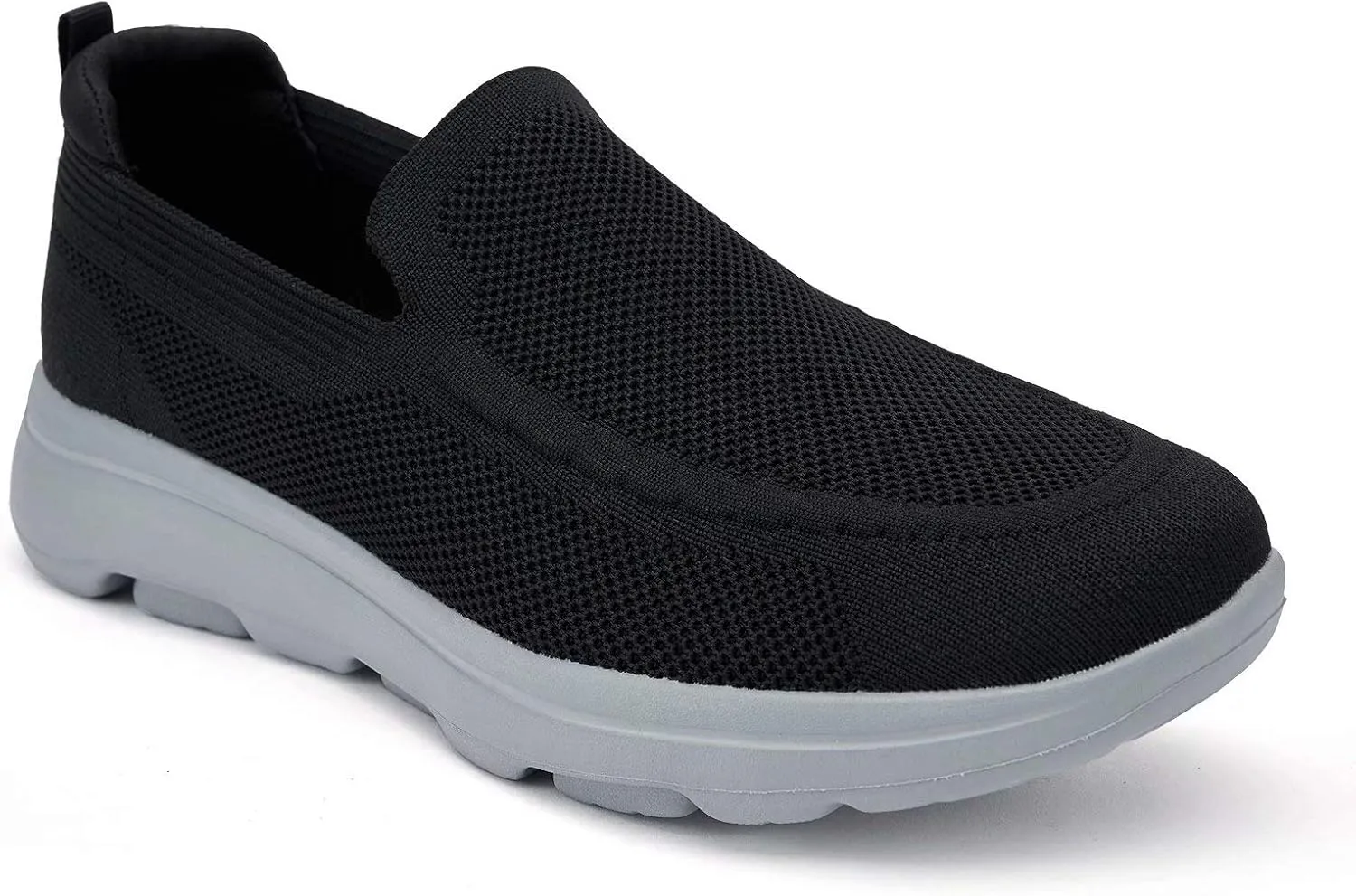 konhill Men's Walking Shoes Slip on Loafers- Mesh Casual Tennis Sneaker Breathable Shoes