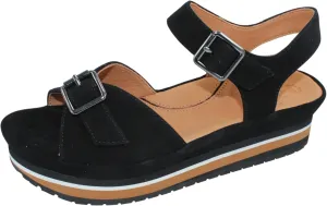 L'Amour des Pieds Women's Vardant in Black Kid Suede - size 10 M
