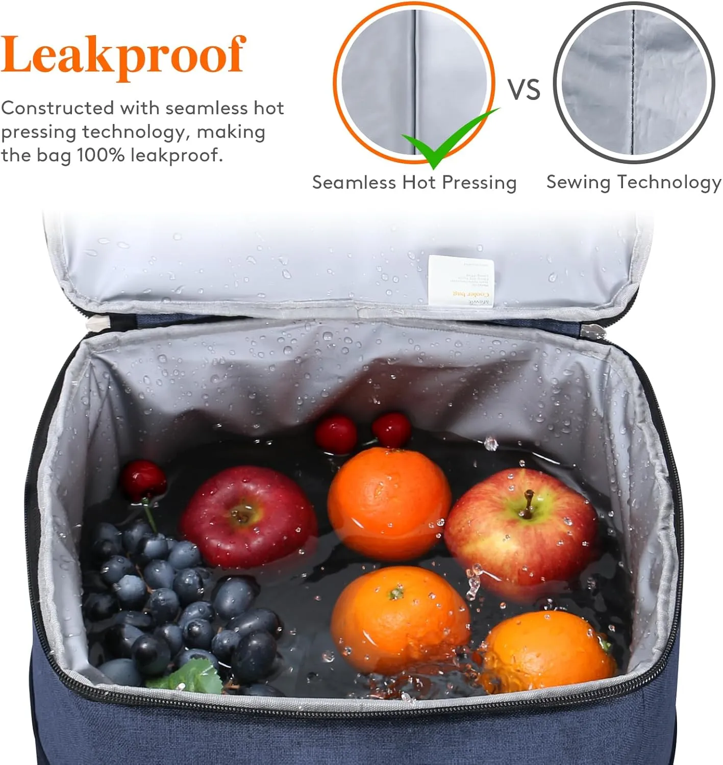 Lifewit Cooler Bag 30/50/60 Cans Collapsible and Insulated Large Lunch Bag Leakproof Soft Cooler Portable Tote for Camping/BBQ/Family Outdoor Activities