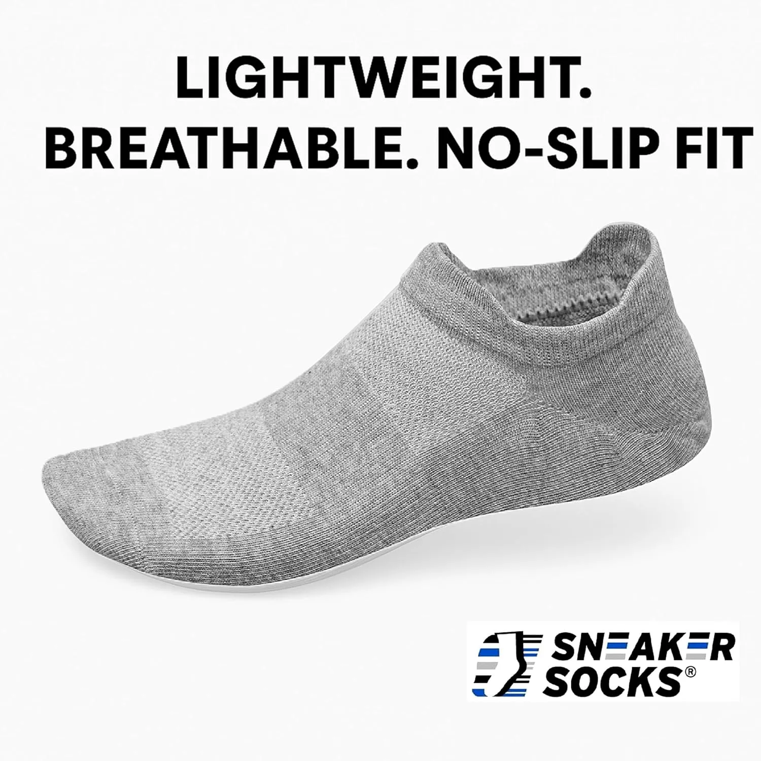 Lightweight Women's & Men's Low Cut Socks, 8 Pairs Running Socks - Front & Back Tabbed With Breathable Cotton