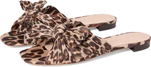 Loeffler Randall Women's Daphne Flat Sandal, Leopard 1, 8