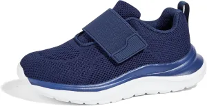 LUCKY STEP Boys Girls Tennis Shoes Kids Unisex Walking Running School Athletic Hook and Loops Strap Breathable for Toddler/Little Kid/Big Kid
