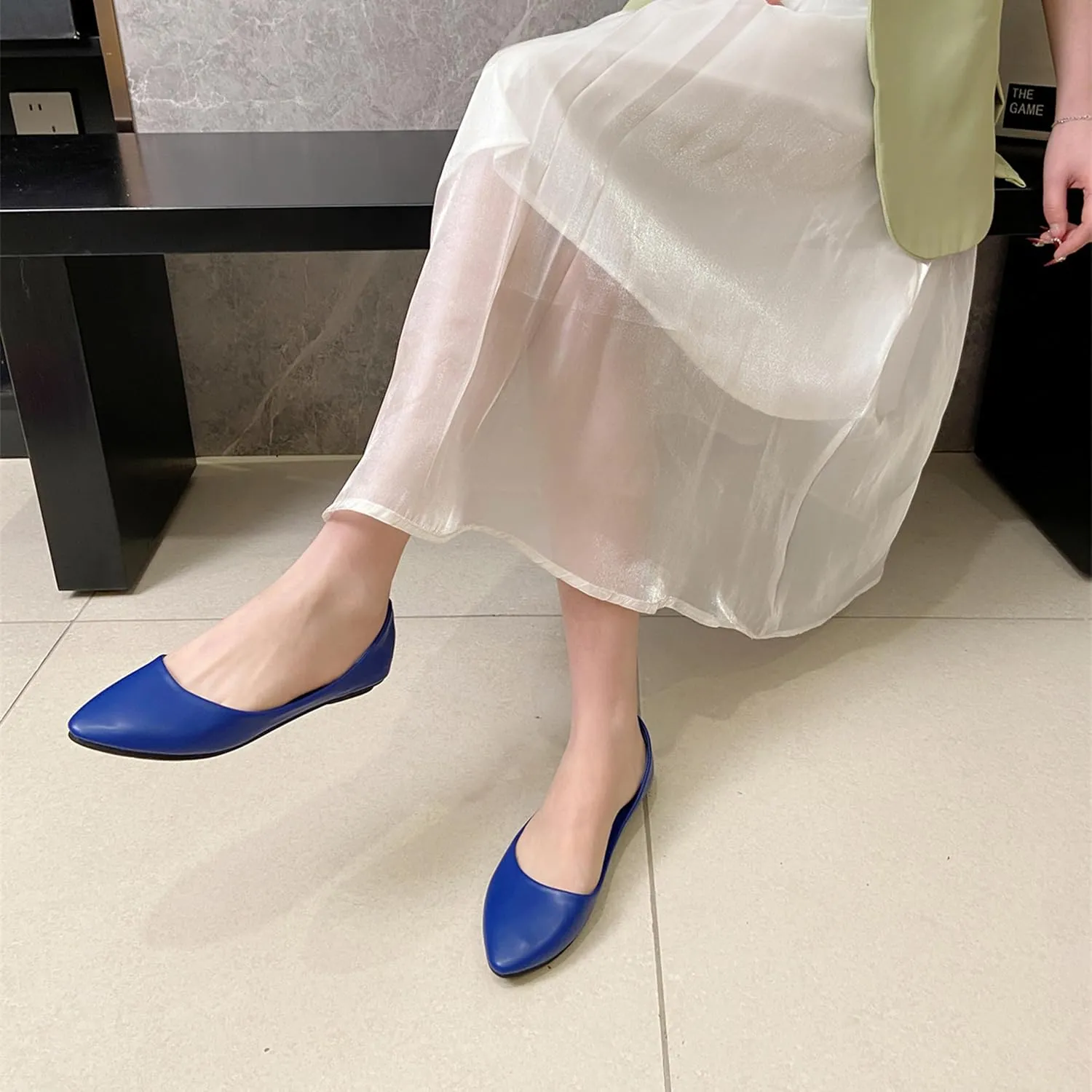 MAIERNISI JESSI Flats for Women Ballet Flats Pointed Toe Dress Business Casual Shoes