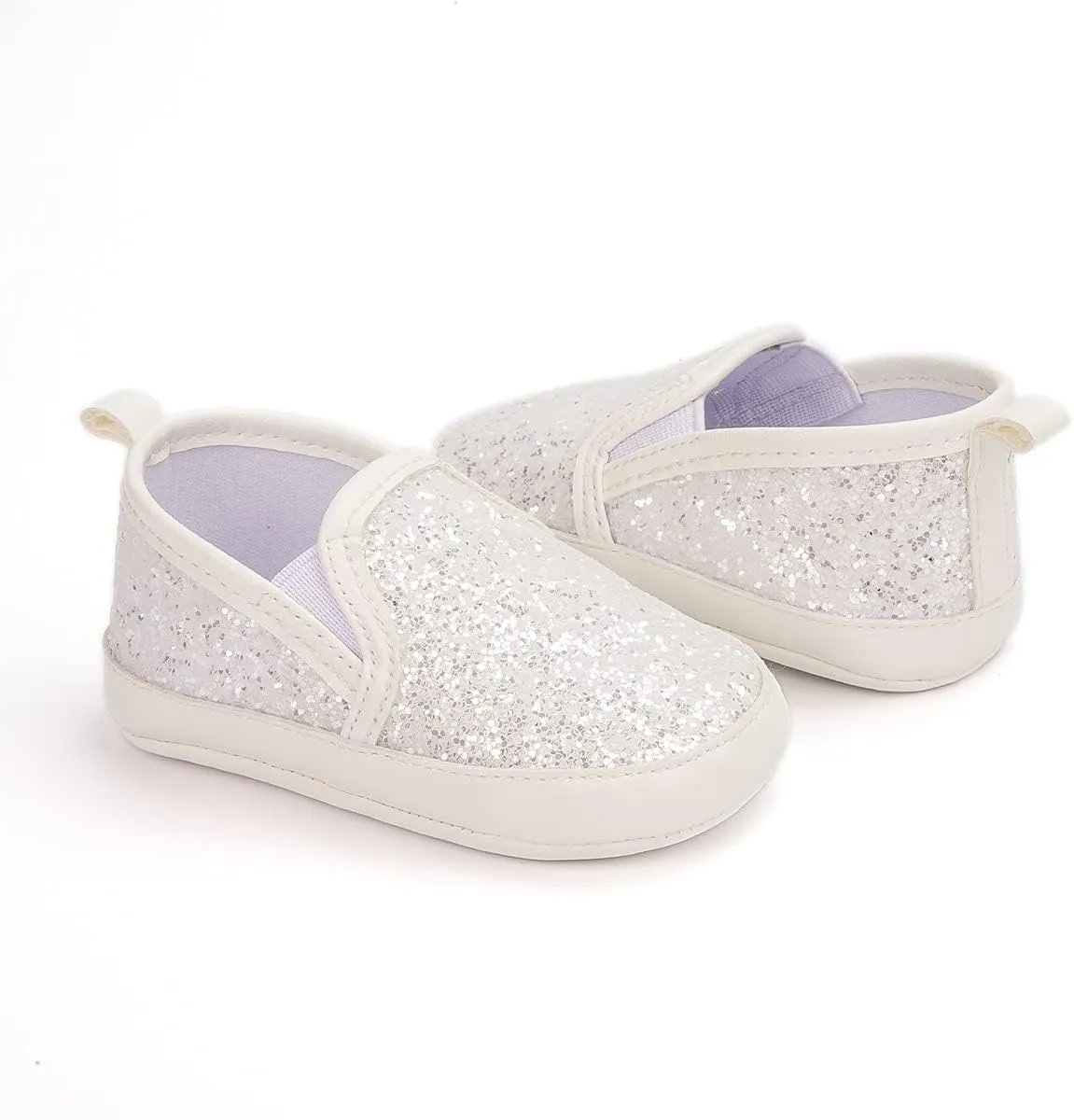 Meckior Infant Baby Girls Boys Canvas Shoes Soft Sole Toddler Slip On Newborn Crib Moccasins Casual Sneaker Austin Boy's Flat Lazy Loafers First Walkers Skate Shoe