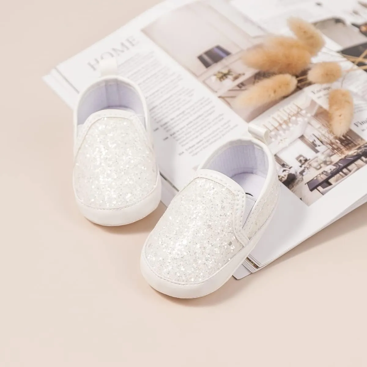 Meckior Infant Baby Girls Boys Canvas Shoes Soft Sole Toddler Slip On Newborn Crib Moccasins Casual Sneaker Austin Boy's Flat Lazy Loafers First Walkers Skate Shoe