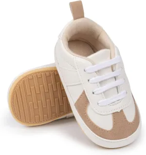 Meckior Infant Baby Girls Boys Canvas Shoes Soft Sole Toddler Slip On Newborn Crib Moccasins Casual Sneaker Austin Boy's Flat Lazy Loafers First Walkers Skate Shoe