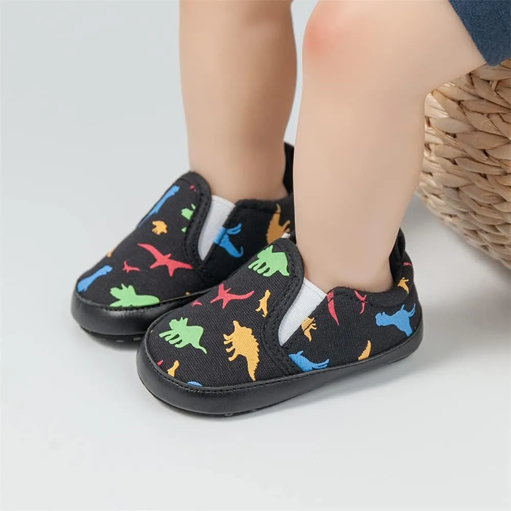 Meckior Infant Baby Girls Boys Canvas Shoes Soft Sole Toddler Slip On Newborn Crib Moccasins Casual Sneaker Austin Boy's Flat Lazy Loafers First Walkers Skate Shoe