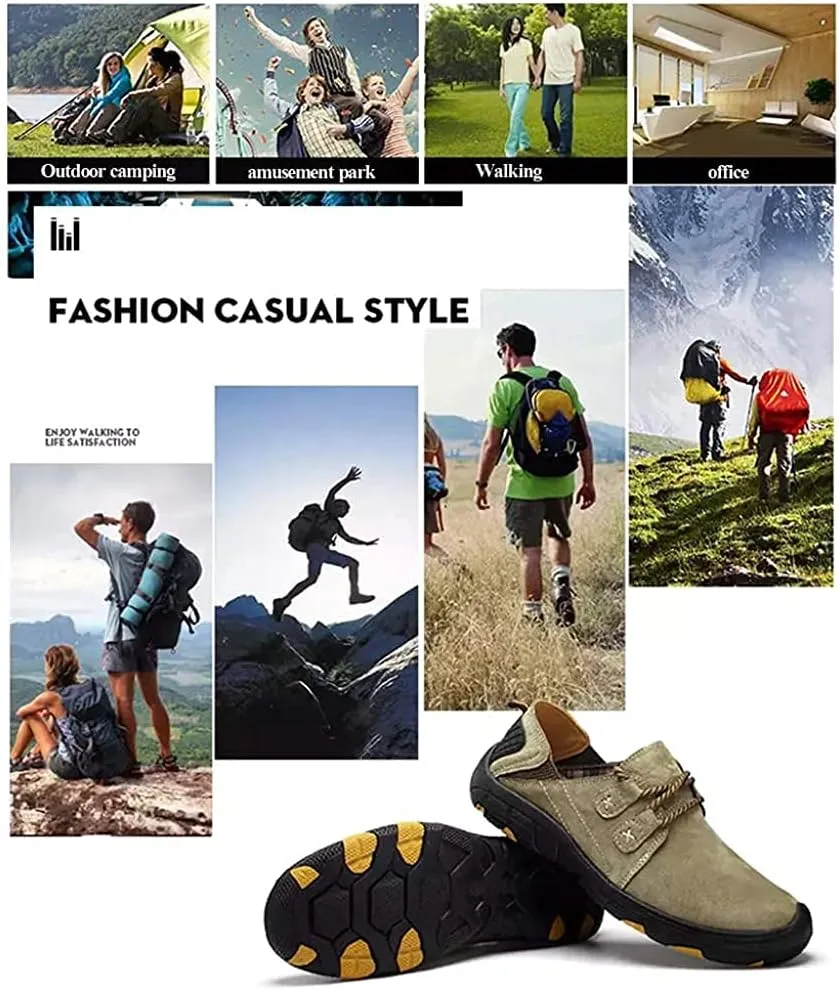 Men Casual Leather Sneakers Loafers Oxford Driving Outdoor Walking Fashion Hiking Shoes Workout Footwear Flats
