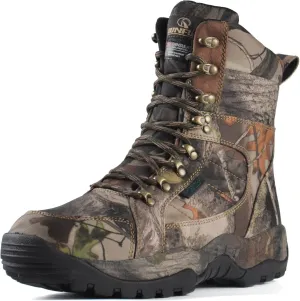 Men's 8" Waterproof Lightweight Hunting Boots Camo Insulated Hiking Boots, 200g Thinsulate