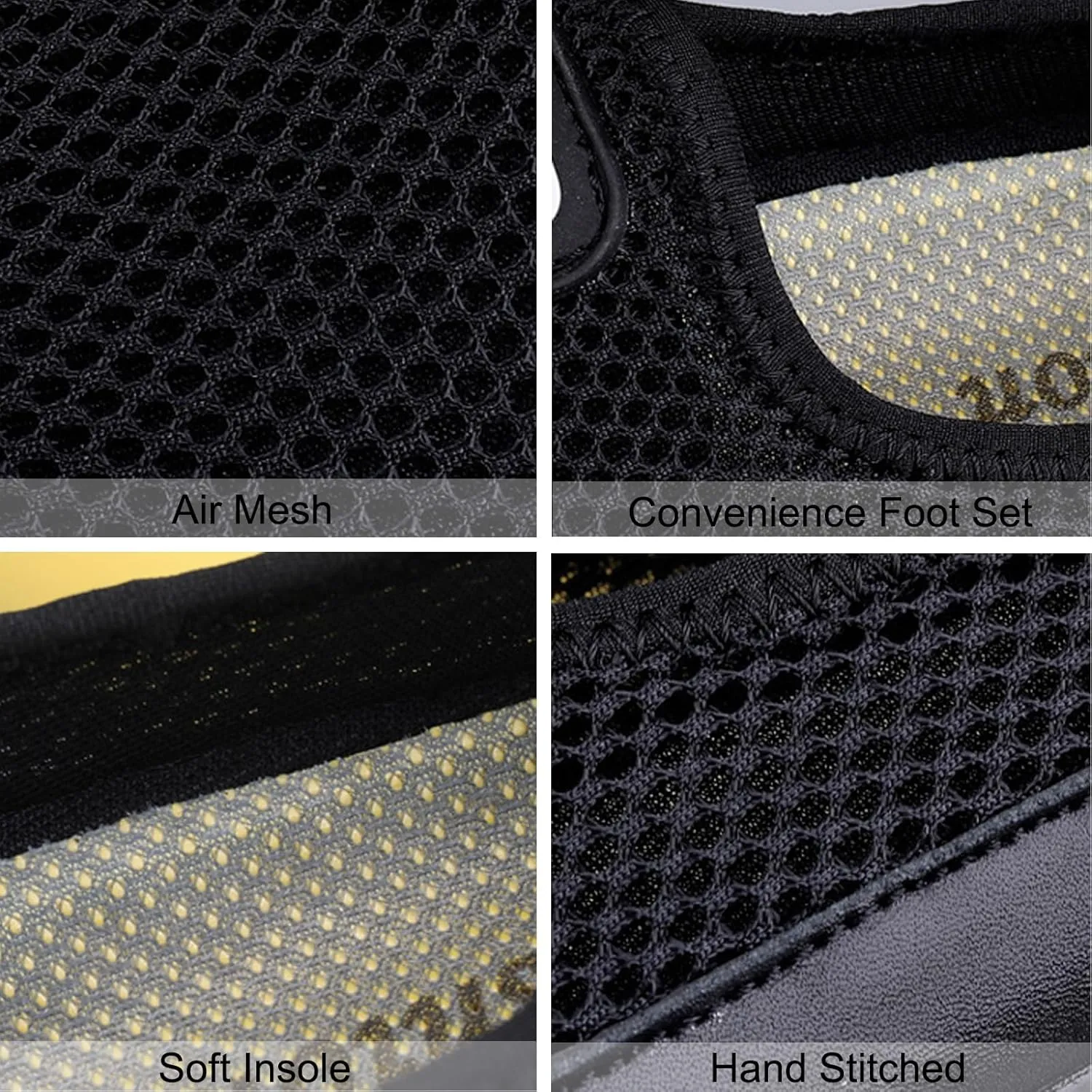 Men's Breathable Mesh Slip On Soft Sole Loafers,Lightweight Comfortable Low Top Flat Walking Shoes Casual Fashion Driving Shoes