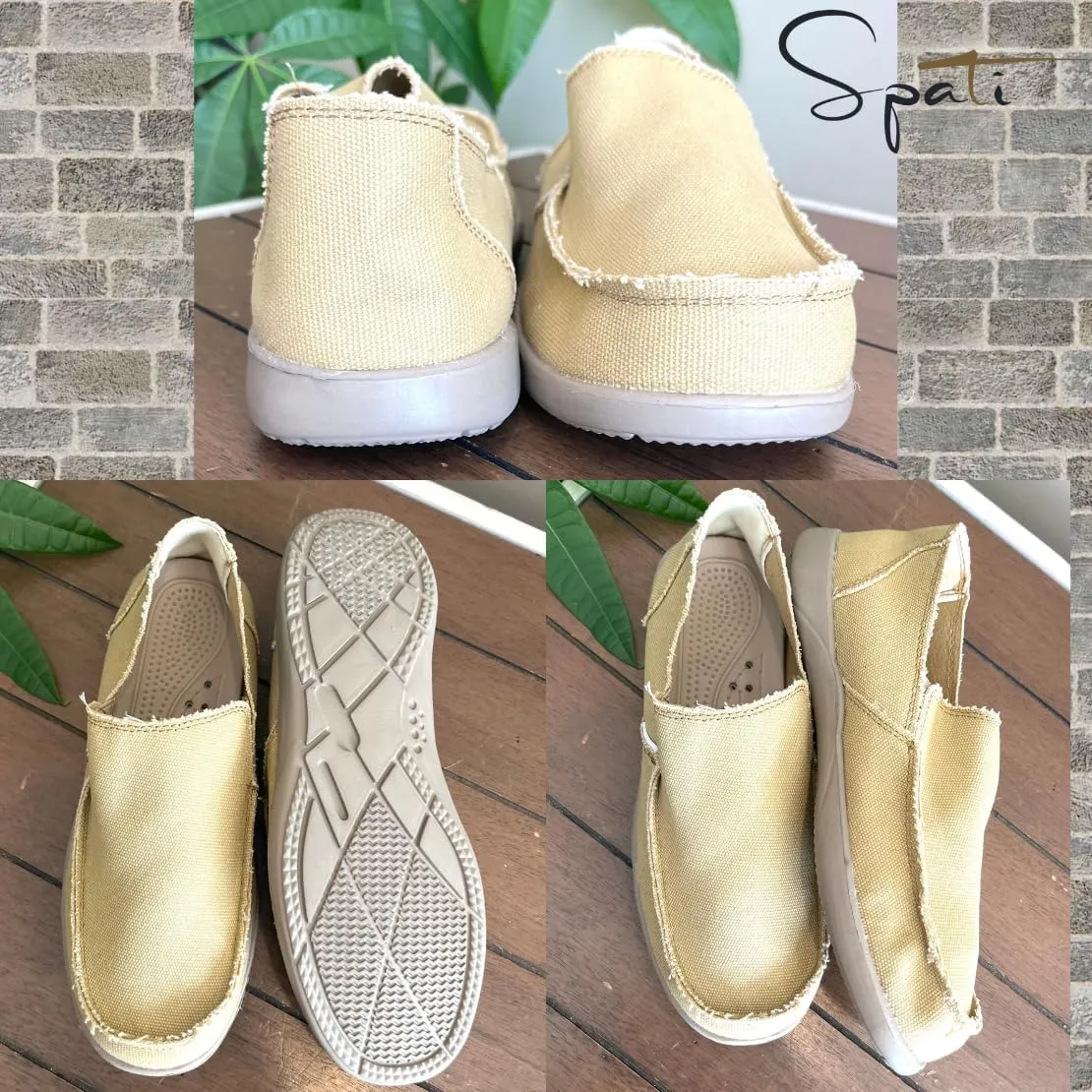 Men's Canvas Linen Slip On Loafer Lightweight Breathable Casual Shoes Orthopedic Travel for Summer Autumn Spring Walking Shoes for Men