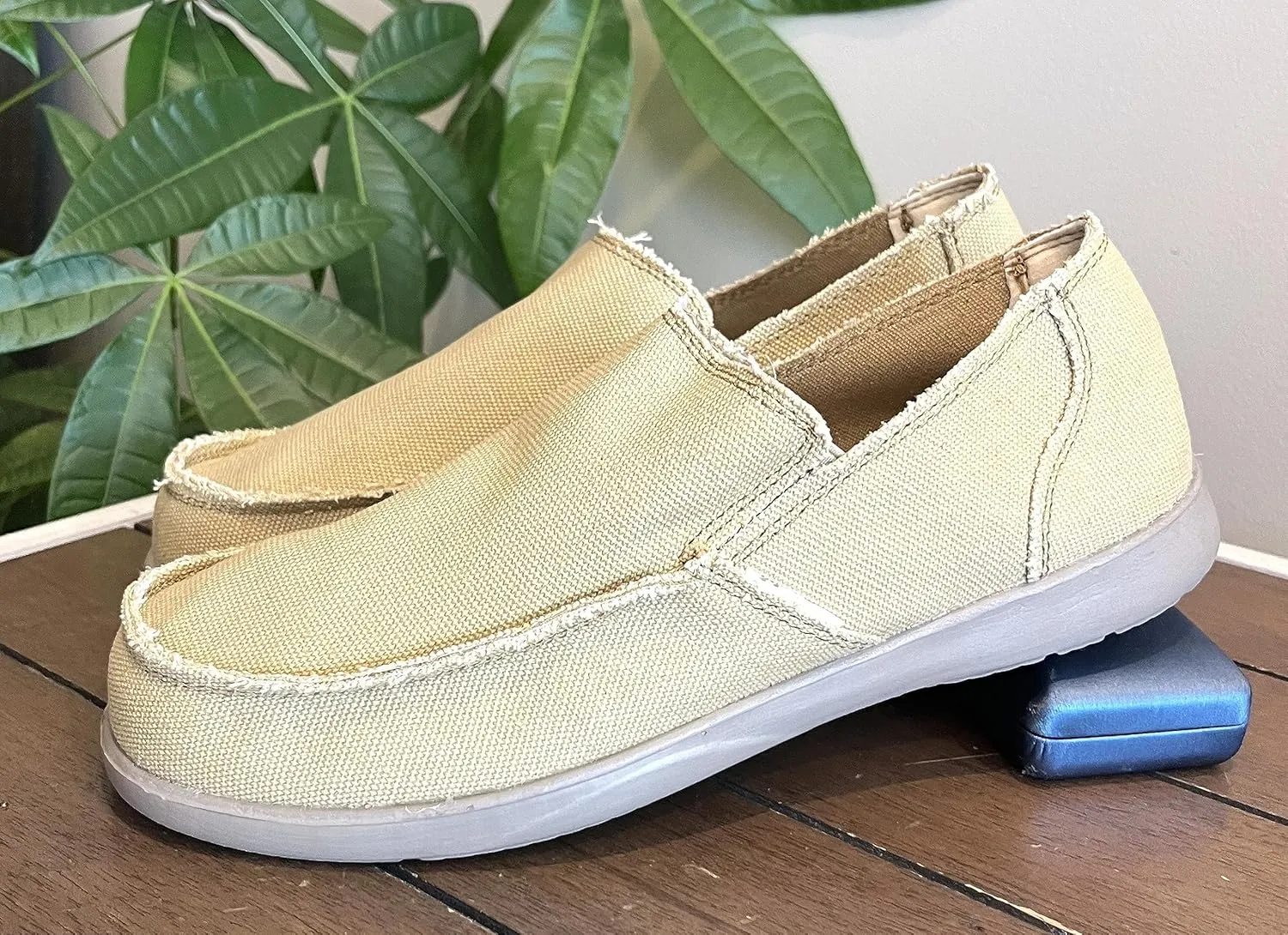 Men's Canvas Linen Slip On Loafer Lightweight Breathable Casual Shoes Orthopedic Travel for Summer Autumn Spring Walking Shoes for Men