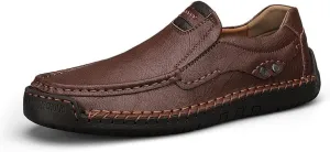 Men's Casual Leather Loafers Shoes Slip On Dress Shoes Walking Driving Moccasins