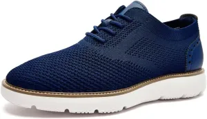 Men's Casual Sneakers Dress Shoes - Comfort Dress Sneakers Mesh Knit Lightweight Breathable Formal Oxford Business Shoes
