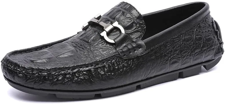 Men's Classic Dress Shoes Leather Loafers Shoes for Men Non-Slip Formal Business Mens Derby Shoes(7)