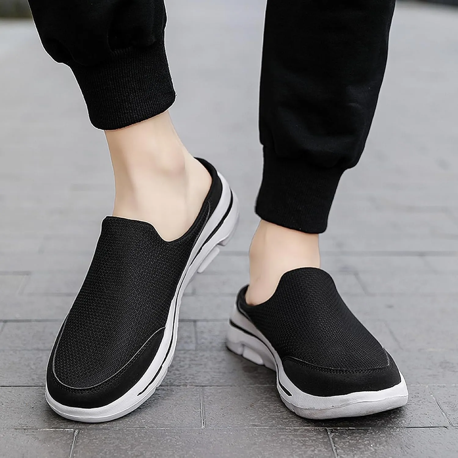 Men's Garden Shoes Casual Clogs Women's House Slippers Outdoor Anti-Skid Sole Comfort Slip-On Walking Mules