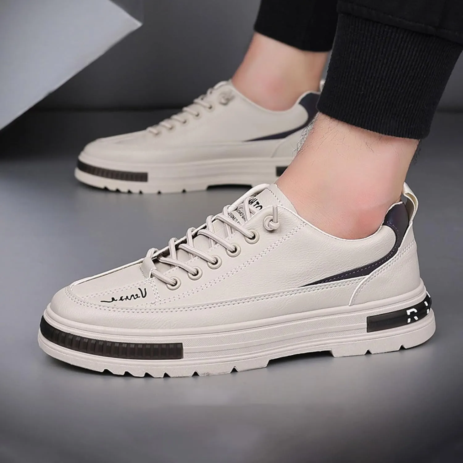 Men's Lightweight Cushion Sneakers Breathable Mesh Comfortable Tennis Shoe Memory Foam Versatile Shoes for Men