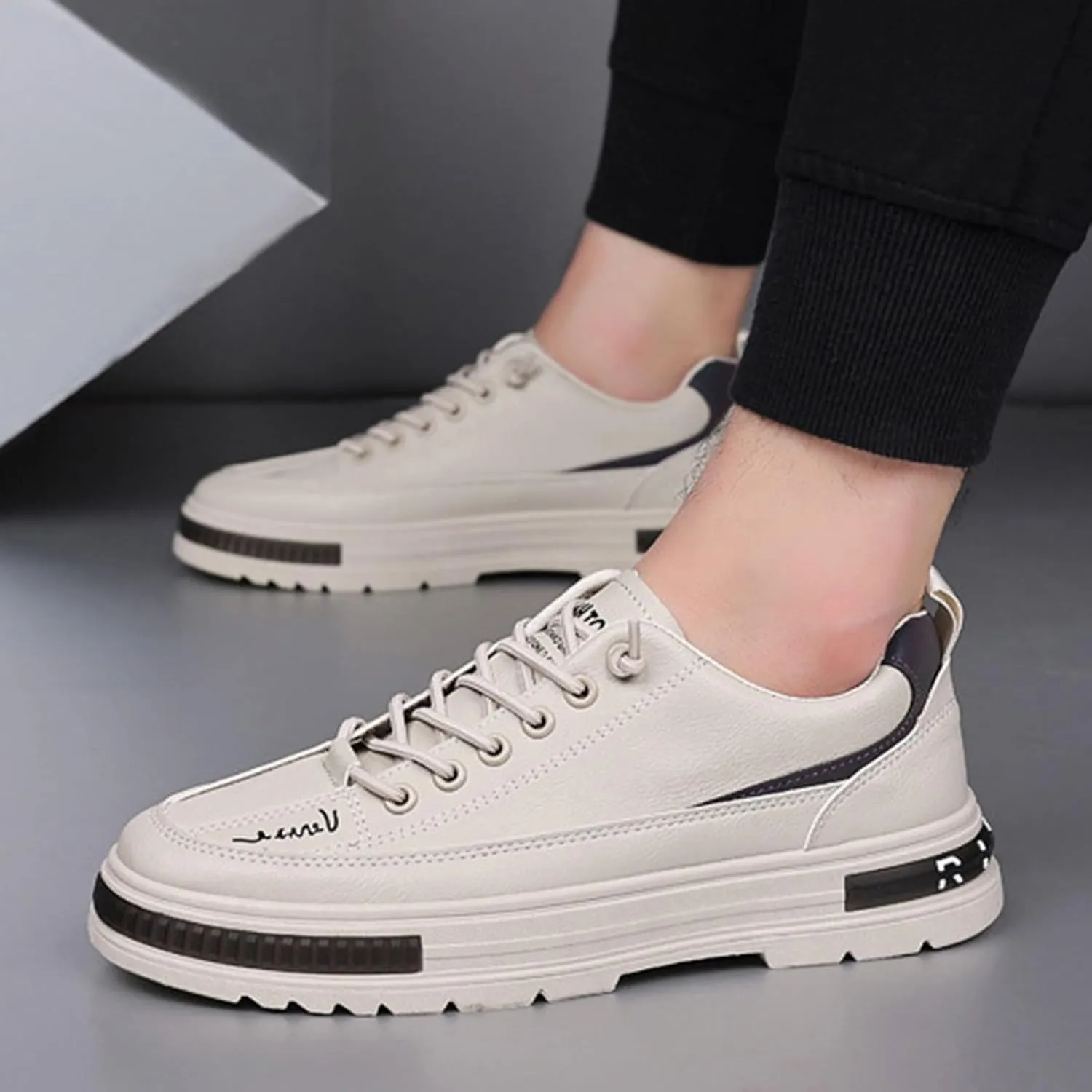 Men's Lightweight Cushion Sneakers Breathable Mesh Comfortable Tennis Shoe Memory Foam Versatile Shoes for Men