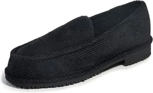 Mens Loafers (Black) | Quick Slip-in Shoes | Plain Black Lowrider Street Style Lightweight Loafers | Black Loafer Shoes | Anti Slip Loafers | Easy to wear Shoes