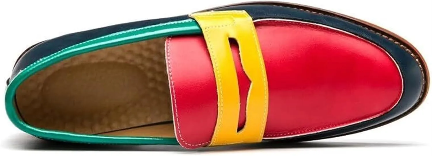 Men's Loafers Comfort Business Casual Slip-on Loafer Shoe Dress Penny for Office Daily Walking Driving