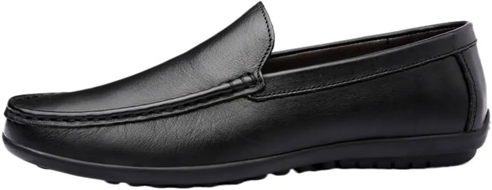 Men's Loafers Round Toe Faux Leather Loafer Shoes Anti-Slip Resistant Lightweight Fashion Party Slip-on