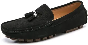 Men's Loafers Round Toe Faux Leather with Tassel Driving Style Loafer Lightweight Slip Resistant Comfortable Outdoor Party Slip-on